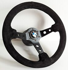 Volante serve para BMW Camurça Alcantara Couro Prato Profundo SEM Adaptador de Cubo comprar usado  Enviando para Brazil
