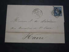 Lettre 1861 timbre d'occasion Lettre 1861 timbre d'occasion  Grièges