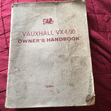 Vauxhall vx490 handbook for sale  NORWICH