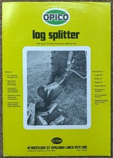 Opico log splitter for sale  TURRIFF