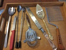 Lote de utensílios de cozinha vintage para bolo/torta/bar - 8 itens comprar usado  Enviando para Brazil