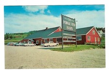 Cartão postal vintage c1970 Pownal View celeiro, Vermont, carros antigos, cromado comprar usado  Enviando para Brazil