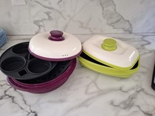Range Mate Professional Microondas Panelas Grelha Panela a Vapor Verde Roxo Lote De 2 comprar usado  Enviando para Brazil
