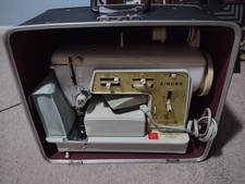 Máquina de costura vintage SINGER TC312732 bobina mágica com estojo e acessórios! comprar usado  Enviando para Brazil
