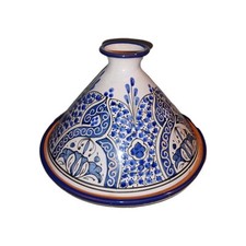 Panela marroquina Tagine argila Bachmara Tunísia assinada.  8" de altura x 10,5" de largura  comprar usado  Enviando para Brazil