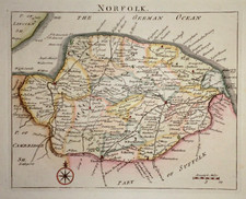 Norfolk map thomas for sale  NORWICH