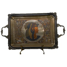 Metal egyptian tray for sale  Paris