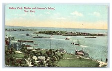 Cartão postal Battery Park, Harbor and Governor's Island NY O191 comprar usado  Enviando para Brazil