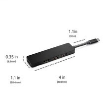 Adaptador replicador de porta adaptador dock de viagem HDMI USB 3.0 tipo C hub USB-C para HP ENVY comprar usado  Enviando para Brazil