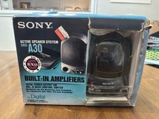 Sistema de Alto-falante Ativo Sony SRS-A30 Caixa Aberta Para Par de Alto-falantes Discman Não Usado comprar usado  Enviando para Brazil
