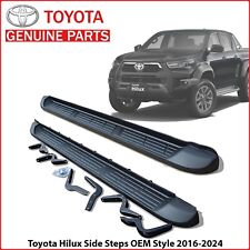 PAR DE ESTRIBOS LATERAIS PARA TOYOTA HILUX MK8 2016 - 2024 100% ESTILO FABRICANTE DE EQUIPAMENTO ORIGINAL comprar usado  Enviando para Brazil
