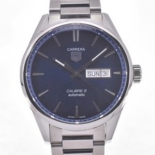 Relógio masculino automático TAG HEUER Carrera calibre 5 WAR201E mostrador azul R#141274 comprar usado  Enviando para Brazil