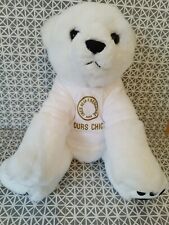 Peluche ours blanc d'occasion  Le Faouët