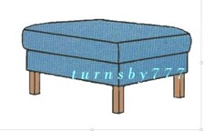 Ikea karlstad footstool for sale  USA