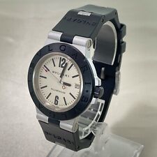 [Perto de ESTADO PERFEITO+] BVLGARI alumínio AL38A 38mm mostrador preto branco relógio automático masculino comprar usado  Enviando para Brazil
