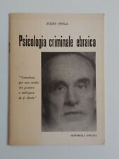 Julius evola psicologia usato  Roma