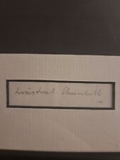 Winston churchill autograph for sale  GREENFORD