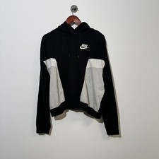 Vintage Nike Damska bawełniana bluza z kapturem Rozmiar XL Odzież sportowa Bieganie Drill Przycięty krój na sprzedaż  PL