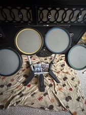 Conjunto de bateria Harmonix Rock Band com pedal (822148) PS2 PS3 PS4 com extras, usado comprar usado  Enviando para Brazil