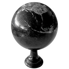 Bola En Mármol Negro Con Poggiasfera Alto Escultura de Tabla Home Arte Ø 12cm comprar usado  Enviando para Brazil