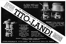 Tito landi réchaud d'occasion  Savigny-sur-Orge