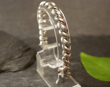 Tolles 835 Silber Armband Rillen Glatt Vintage Reto Massiv Schwer Kordel comprar usado  Enviando para Brazil