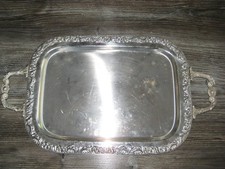 Tablett servierplatte versilbe gebraucht kaufen  Stöckse