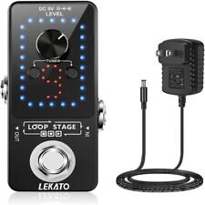 Pedal De Efeito LEKATO Looper Guitarra 40 minutos 9 Slot registro Sintonizador Loop + Taça profunda 9V Power comprar usado  Enviando para Brazil