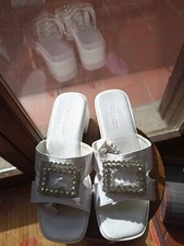Sandali sposa bianchi usato  Castel del Piano