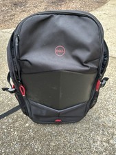 Mochila para jogos Dell com design preto durável e detalhes vermelhos comprar usado  Enviando para Brazil
