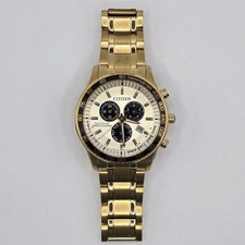 Citizen Eco Drive relógio cronógrafo masculino Brycen tom dourado aço inoxidável BL5512-59P comprar usado  Enviando para Brazil