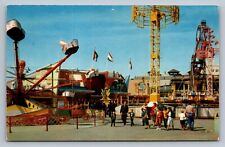 Cartão postal CA Long Beach Nu-Pike roda gigante passeios de carnaval cromado não publicado I994 comprar usado  Enviando para Brazil