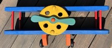 Prateleira de parede biplano avião madeira colorida rec/quarto infantil 18” comprar usado  Enviando para Brazil