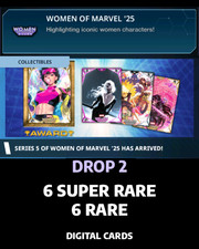 CARTÕES WOMEN OF MARVEL 25 S5 DROP 2 | SR & RARE 6/6 | TOPPS MARVEL COLLECT, usado comprar usado  Enviando para Brazil