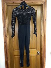 Black sequin catsuit for sale  BELPER