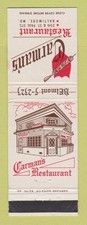 Matchbook cover carman for sale  USA