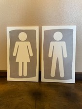 Bathroom wooden sign for sale  Littleton