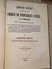 Formulario generale compilato usato  Napoli
