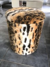 Pouf vintage léopard d'occasion  Saint-Dié-des-Vosges