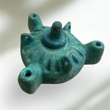 LÂMPADA A ÓLEO RARA ANTIGA ROMANA BRONZE comprar usado  Enviando para Brazil