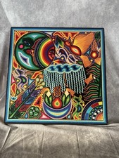 Huichol yarn painting for sale  Friday Harbor