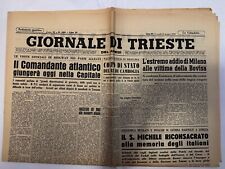 Giornale trieste giugno usato  Italia