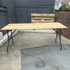 Trestle table wooden for sale  BRIGHTON
