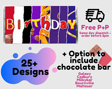 Birthday chocolate bar for sale  PRESTON