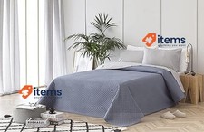 Colcha Fina Todocama com Design de Losango Cama 105 - 200x260cm Azul Cinza comprar usado  Enviando para Brazil