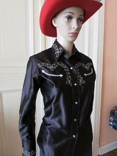 Bluse western schwarz gebraucht kaufen  Berlin