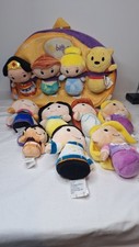 Mochila Ittybittys estojo de transporte e 11 princesas e príncipes de pelúcia Disney, usado comprar usado  Enviando para Brazil