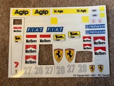 Decals ferrari 643 for sale  WAKEFIELD