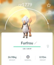 1x Furfrou Trade Registered (Qualquer acabamento) Pokémon Go comprar usado  Enviando para Brazil