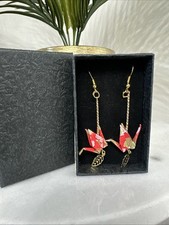 Origami crane earrings for sale  CRADLEY HEATH